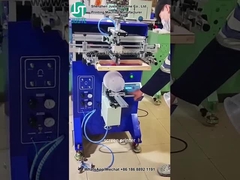 カーブスクリーンプリンタ プラスチックシェル用のロゴ印刷 (3)