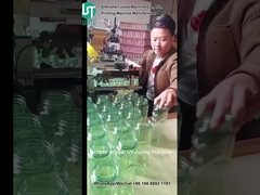 グラスボトルカップのためのカーブスクリーンプリンター印刷ロゴ