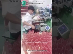 カーブスクリーンプリンタ プラスチックボトルのためのロゴ印刷